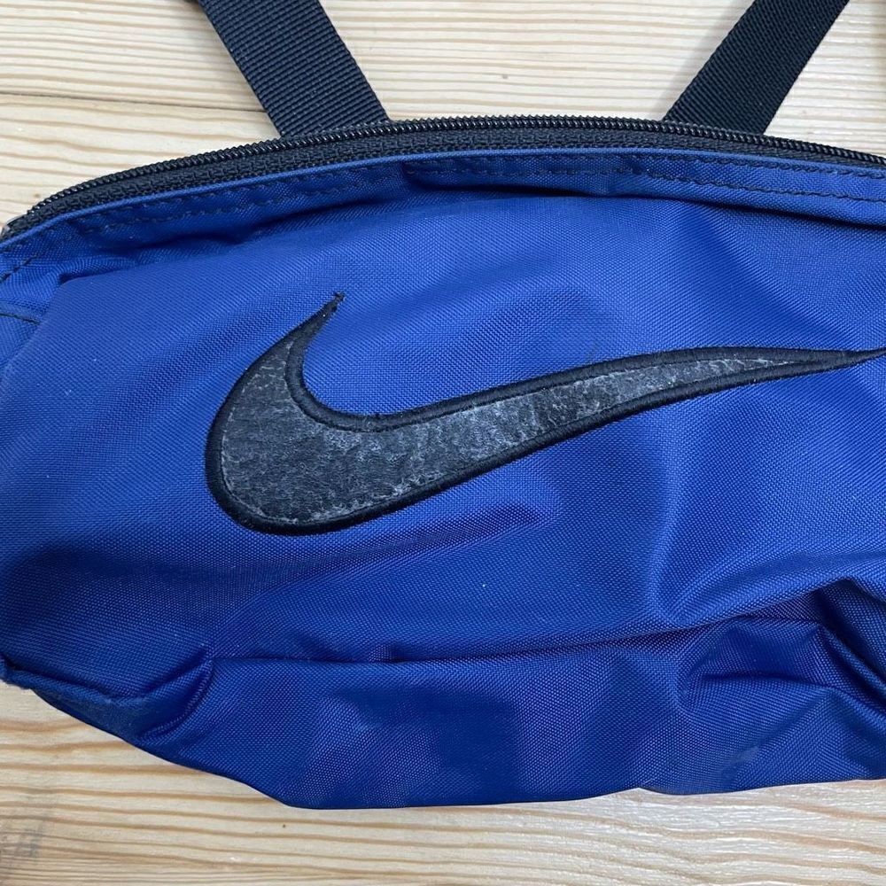Nike Vintage Original Tough Blue Fanny Pack‎ Belt Bag Crossbody Black Swoosh - Picture 6 of 8
